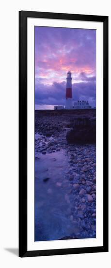 Lighthouse on the Coast, Portland Bill Lighthouse, Portland Bill, Dorset, England-null-Framed Photographic Print