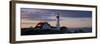 Lighthouse on the coast, Portland Head Light, Cape Elizabeth, Cumberland County, Maine, USA-null-Framed Photographic Print