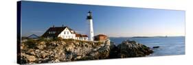 Lighthouse on the Coast, Portland Head Lighthouse, Ram Island Ledge Light, Portland-null-Stretched Canvas