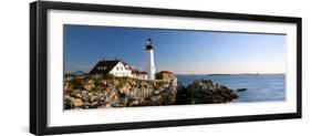 Lighthouse on the Coast, Portland Head Lighthouse, Ram Island Ledge Light, Portland-null-Framed Photographic Print