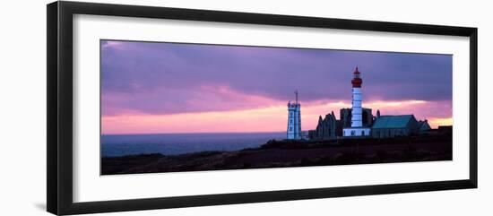 Lighthouse on the Coast, Saint Mathieu Lighthouse, Finistere, Brittany, France-null-Framed Photographic Print