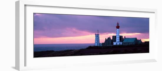 Lighthouse on the Coast, Saint Mathieu Lighthouse, Finistere, Brittany, France-null-Framed Photographic Print