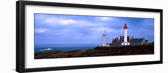 Lighthouse on the Coast, Saint Mathieu Lighthouse, Finistere, Brittany, France-null-Framed Photographic Print