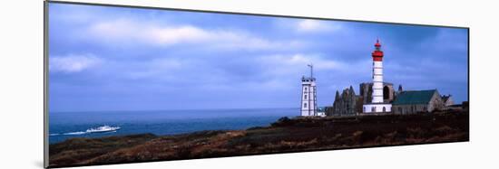 Lighthouse on the Coast, Saint Mathieu Lighthouse, Finistere, Brittany, France-null-Mounted Photographic Print