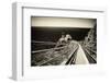 Lighthouse On The Edge-George Oze-Framed Photographic Print