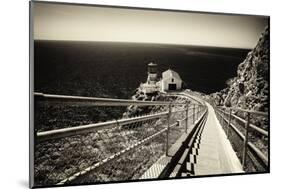 Lighthouse On The Edge-George Oze-Mounted Photographic Print