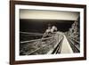 Lighthouse On The Edge-George Oze-Framed Photographic Print