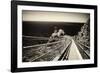 Lighthouse On The Edge-George Oze-Framed Photographic Print