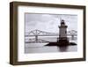 Lighthouse on The Hudson, Tarrytown, New York-George Oze-Framed Photographic Print