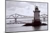 Lighthouse on The Hudson, Tarrytown, New York-George Oze-Mounted Photographic Print