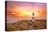 Lighthouse on the Island Sylt, Germany-Ulrich Ladurner-Stretched Canvas