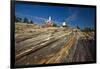 Lighthouse on the Rock Pemaquid Point Maine-George Oze-Framed Photographic Print