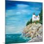 Lighthouse on the Rocky Shore II-Julie DeRice-Mounted Art Print