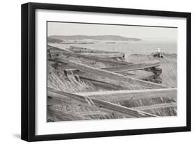 Lighthouse Path BW-Dana Styber-Framed Photographic Print