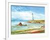 Lighthouse Path-Gregory Gorham-Framed Art Print