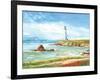 Lighthouse Path-Gregory Gorham-Framed Art Print