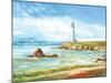 Lighthouse Path-Gregory Gorham-Mounted Art Print