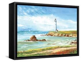 Lighthouse Path-Gregory Gorham-Framed Stretched Canvas