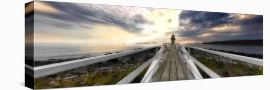 Lighthouse Perspective, Marshall Point, Maine-George Oze-Stretched Canvas