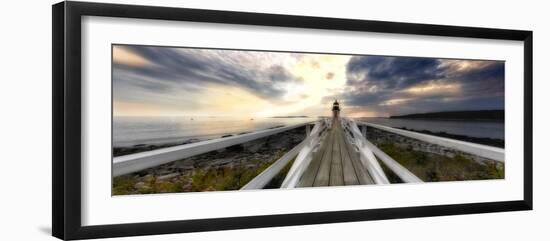 Lighthouse Perspective, Marshall Point, Maine-George Oze-Framed Photographic Print