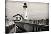 Lighthouse Perspective, Pigeon Point, California-George Oze-Stretched Canvas