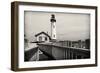 Lighthouse Perspective, Pigeon Point, California-George Oze-Framed Photographic Print