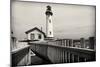 Lighthouse Perspective, Pigeon Point, California-George Oze-Mounted Photographic Print