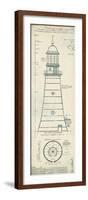 Lighthouse Plans II-The Vintage Collection-Framed Giclee Print