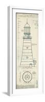 Lighthouse Plans II-The Vintage Collection-Framed Giclee Print