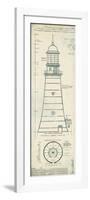 Lighthouse Plans II-The Vintage Collection-Framed Giclee Print