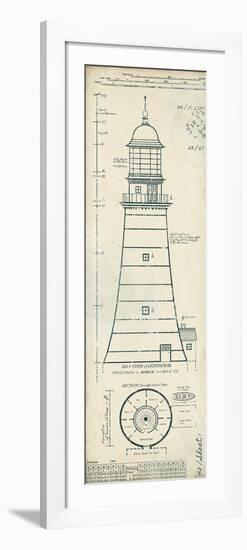 Lighthouse Plans II-The Vintage Collection-Framed Giclee Print