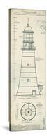 Lighthouse Plans II-The Vintage Collection-Stretched Canvas