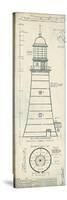 Lighthouse Plans II-The Vintage Collection-Stretched Canvas