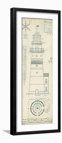 Lighthouse Plans III-The Vintage Collection-Framed Giclee Print