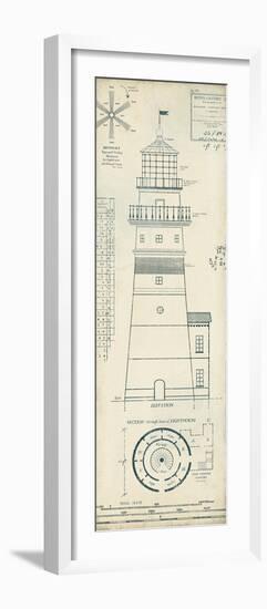 Lighthouse Plans III-The Vintage Collection-Framed Giclee Print