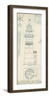 Lighthouse Plans III-The Vintage Collection-Framed Art Print