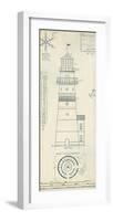 Lighthouse Plans III-The Vintage Collection-Framed Art Print