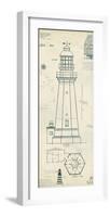 Lighthouse Plans IV-The Vintage Collection-Framed Art Print