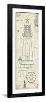 Lighthouse Plans IV-The Vintage Collection-Framed Giclee Print