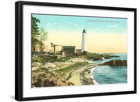 Lighthouse Point, New Haven, Connecticut-null-Framed Art Print