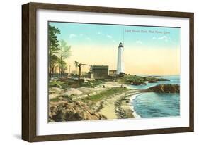 Lighthouse Point, New Haven, Connecticut-null-Framed Art Print