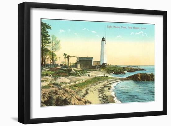 Lighthouse Point, New Haven, Connecticut-null-Framed Art Print