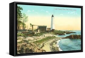 Lighthouse Point, New Haven, Connecticut-null-Framed Stretched Canvas