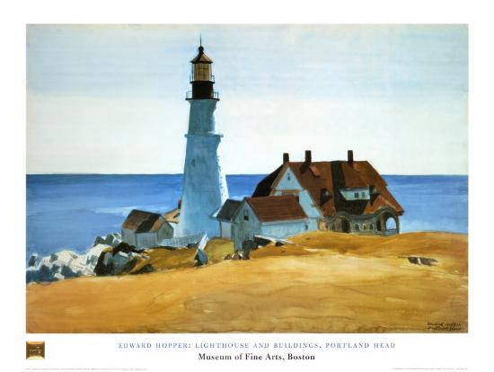 Lighthouse, Porthead-Edward Hopper-Stretched Canvas