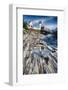 Lighthouse Reflection, Pemaquid Point, Maine-George Oze-Framed Photographic Print