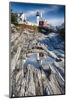 Lighthouse Reflection, Pemaquid Point, Maine-George Oze-Mounted Photographic Print