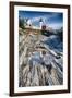 Lighthouse Reflection, Pemaquid Point, Maine-George Oze-Framed Photographic Print