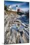 Lighthouse Reflection, Pemaquid Point, Maine-George Oze-Mounted Photographic Print