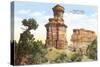 Lighthouse Rock, Palo Duro Park, Texas-null-Stretched Canvas