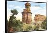 Lighthouse Rock, Palo Duro Park, Texas-null-Framed Stretched Canvas